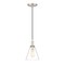 Z-Lite Harper 1 Light Pendant, Brushed Nickel & Clear 3034P8-BN - alternate 1